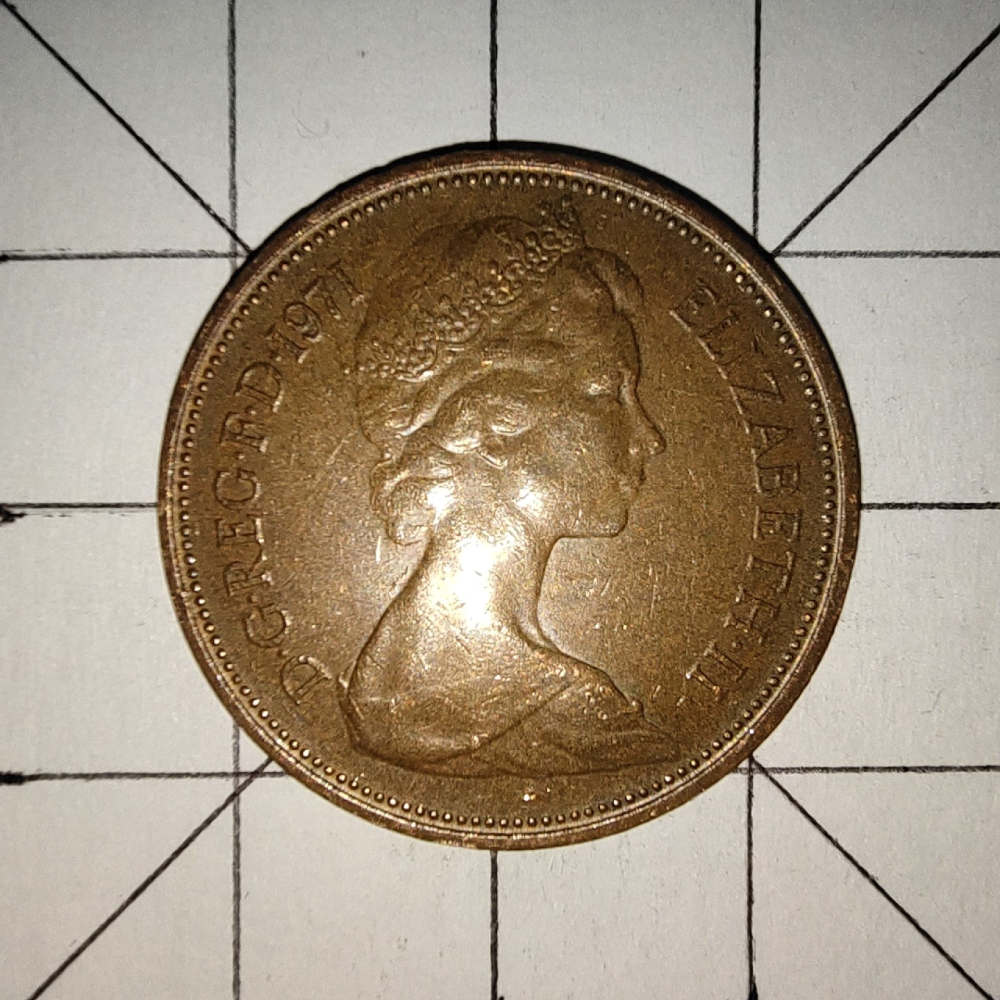 世界硬币第13期(满20包邮，可多场累计。捡漏，无押金，无佣金) 英国2便士1971年