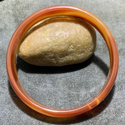 精美高玉化缠丝玛瑙手镯一只 - 精美高玉化缠丝玛瑙手镯一只