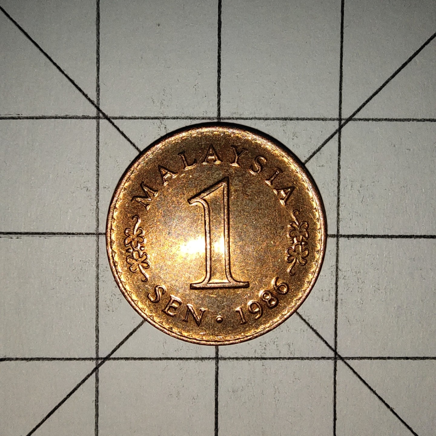 世界硬币第13期(满20包邮，可多场累计。捡漏，无押金，无佣金) 马来西亚1分1986年