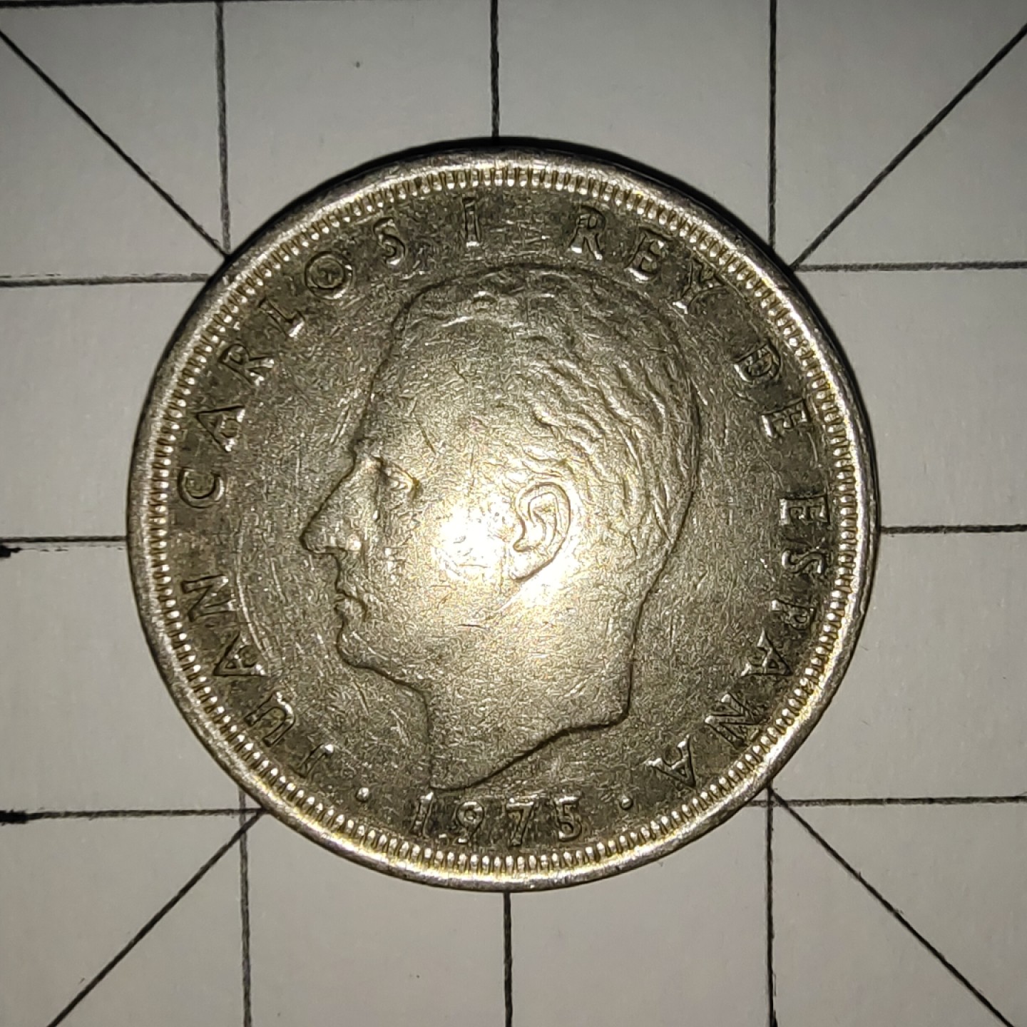 世界硬币第13期(满20包邮，可多场累计。捡漏，无押金，无佣金) 西班牙25比塞塔1975年