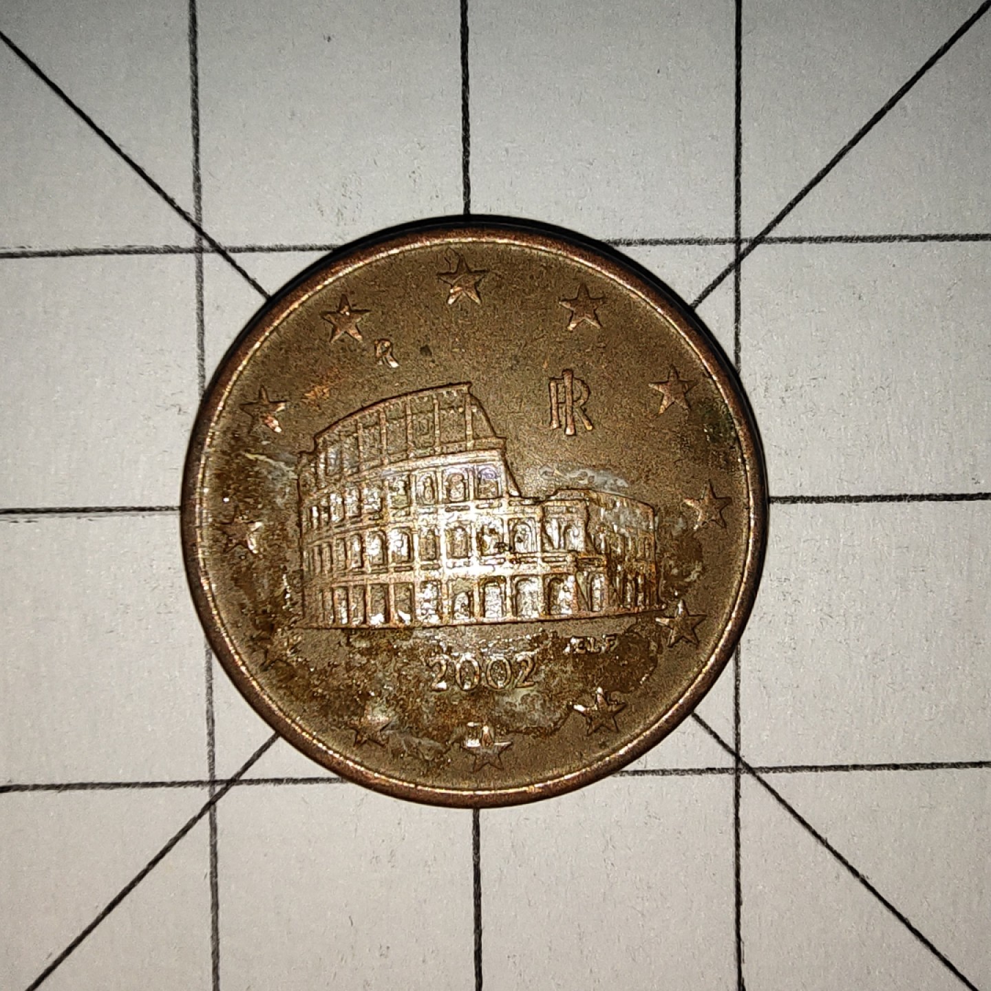 世界硬币第13期(满20包邮，可多场累计。捡漏，无押金，无佣金) 意大利5分2002年