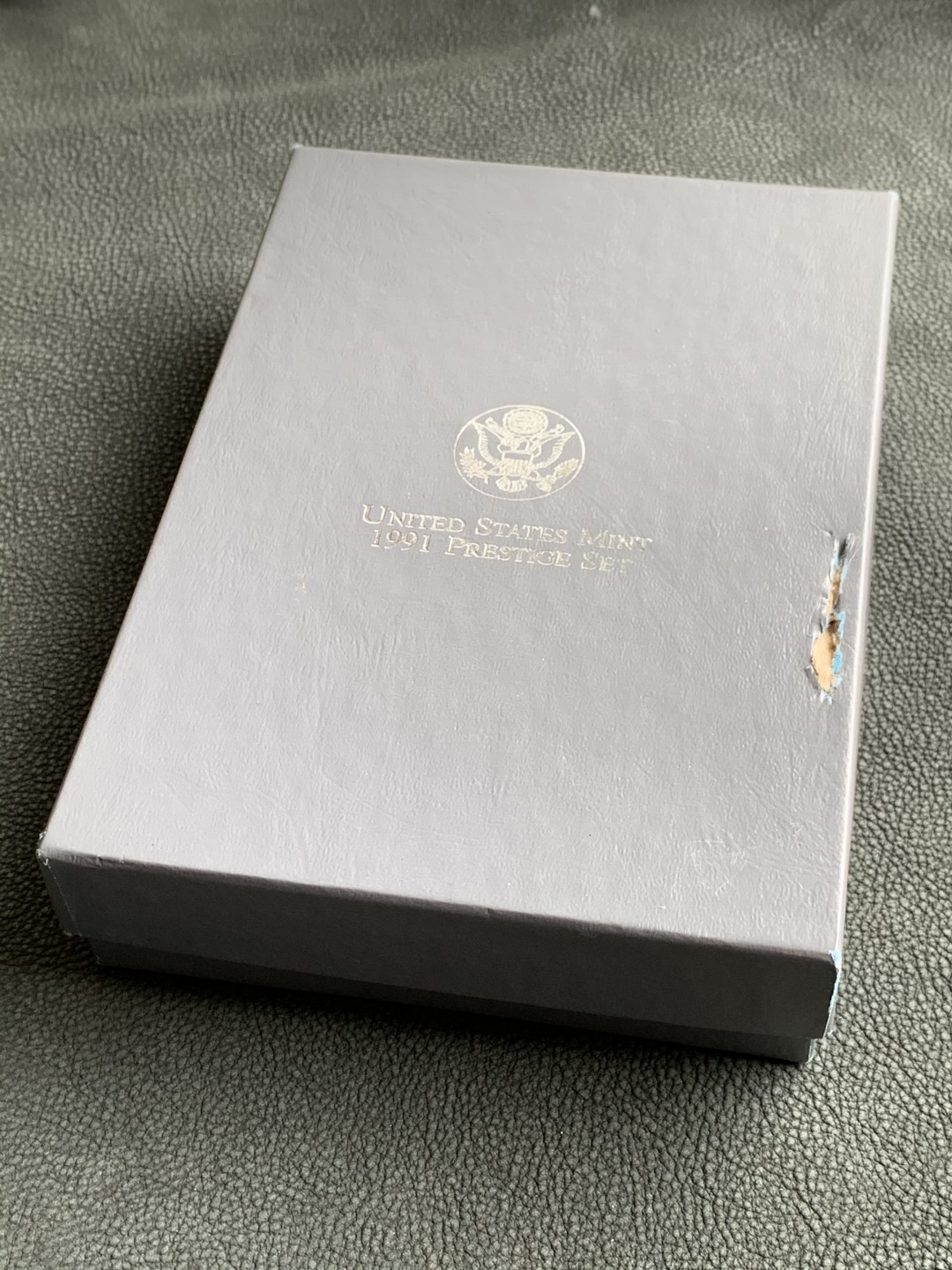 《竞宝斋》第140场-周日，周一，周四 3拍 (全场包邮) 美国1991年 精制七枚套 其中最大的1元是银币 原盒证书