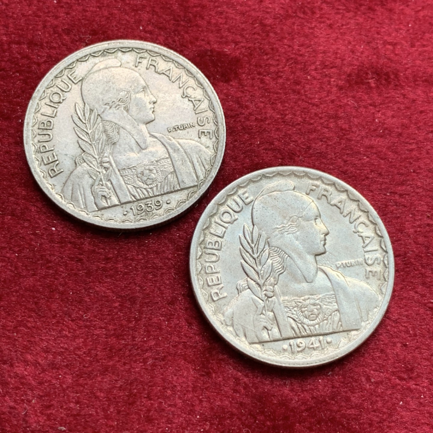 《竞宝斋》第140场-周日，周一，周四 3拍 (全场包邮) 法属印支20分镍币两种不同