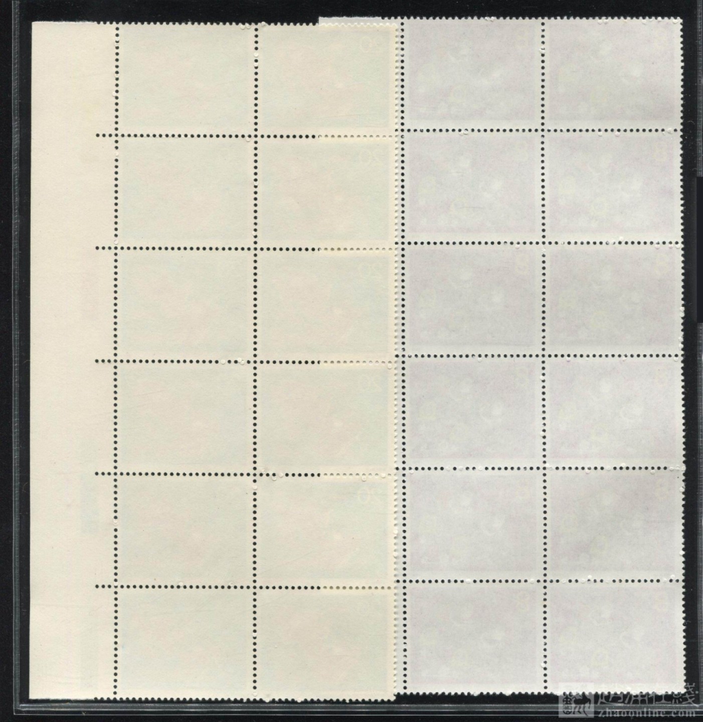 邮票专场 J154农民运动会带色标数字12连全新（上品〉