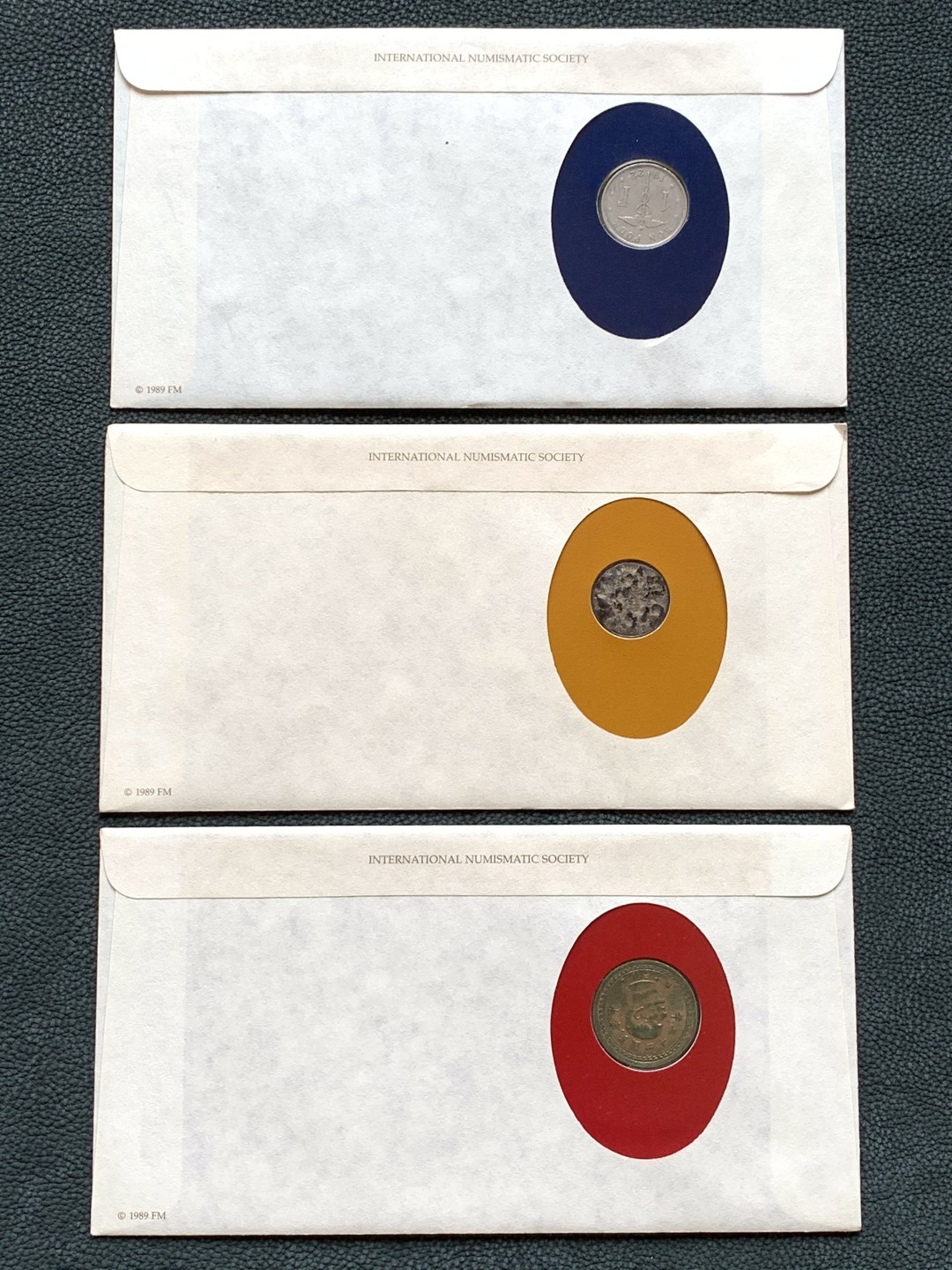 《竞宝斋》第140场-周日，周一，周四 3拍 (全场包邮) 邮币封 一组3枚 （2）