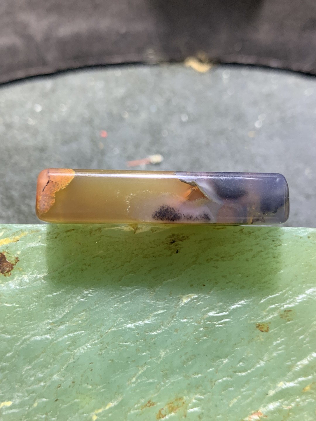 放福利！精美高玉化冻料飘花法库战国红玛瑙牌子一个，