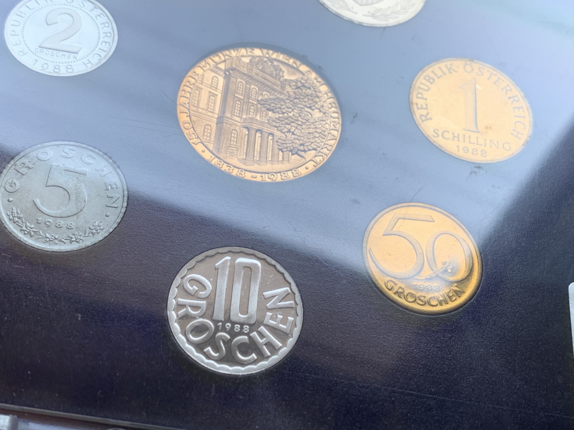 《竞宝斋》第140场-周日，周一，周四 3拍 (全场包邮) 奥地利 1988年 精制套币