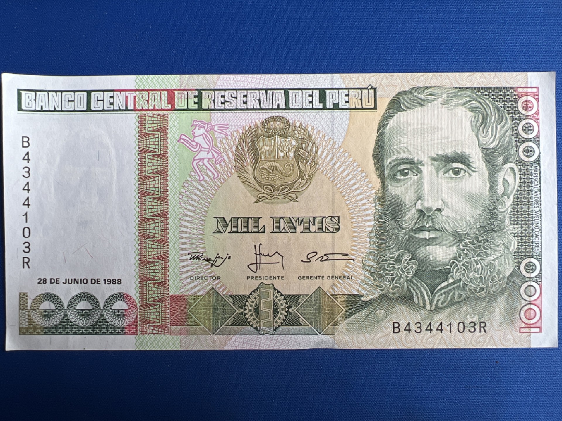 泡泡堂微拍第七十七幕纸币捡漏可累计专场👿👿，零佣金，零押金，累计满二十元包邮，接受代拍业务 秘鲁1000印蒂