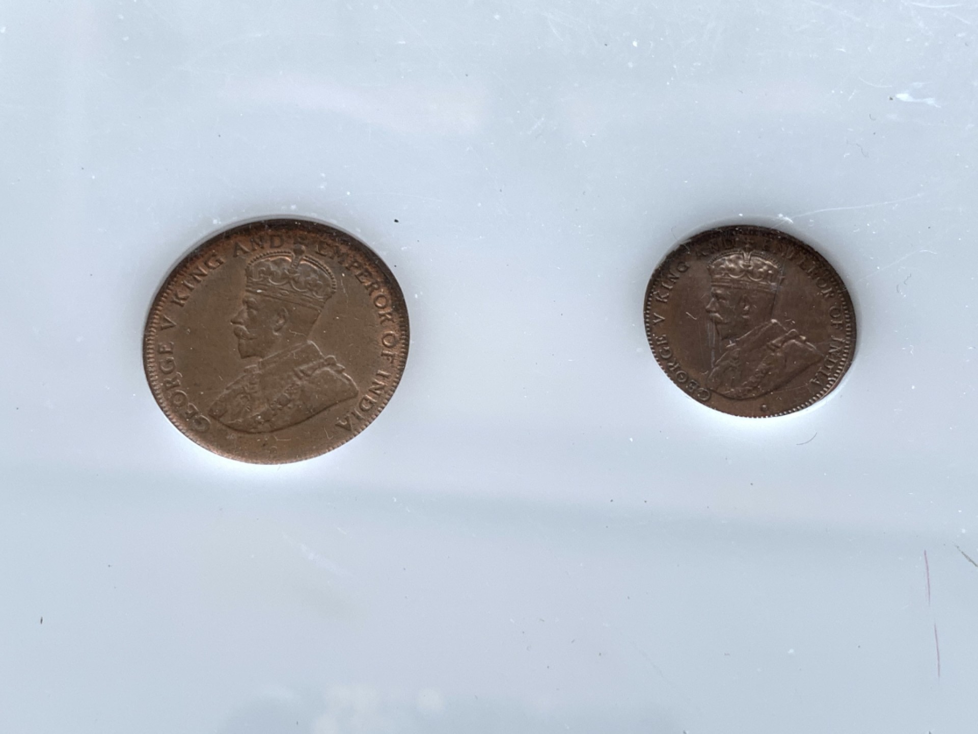 《竞宝斋》第140场-周日，周一，周四 3拍 (全场包邮) 锡兰亚克力乔治五世套币