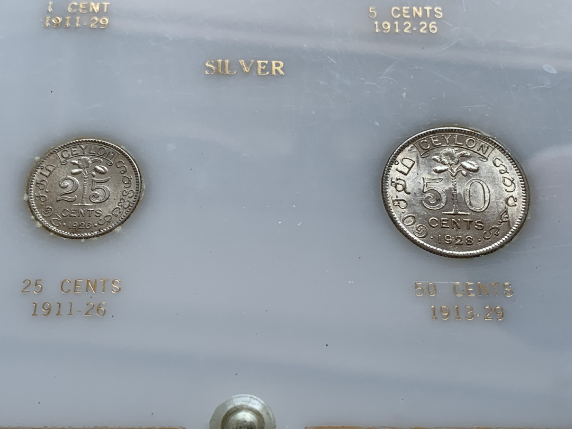 《竞宝斋》第140场-周日，周一，周四 3拍 (全场包邮) 锡兰亚克力乔治五世套币