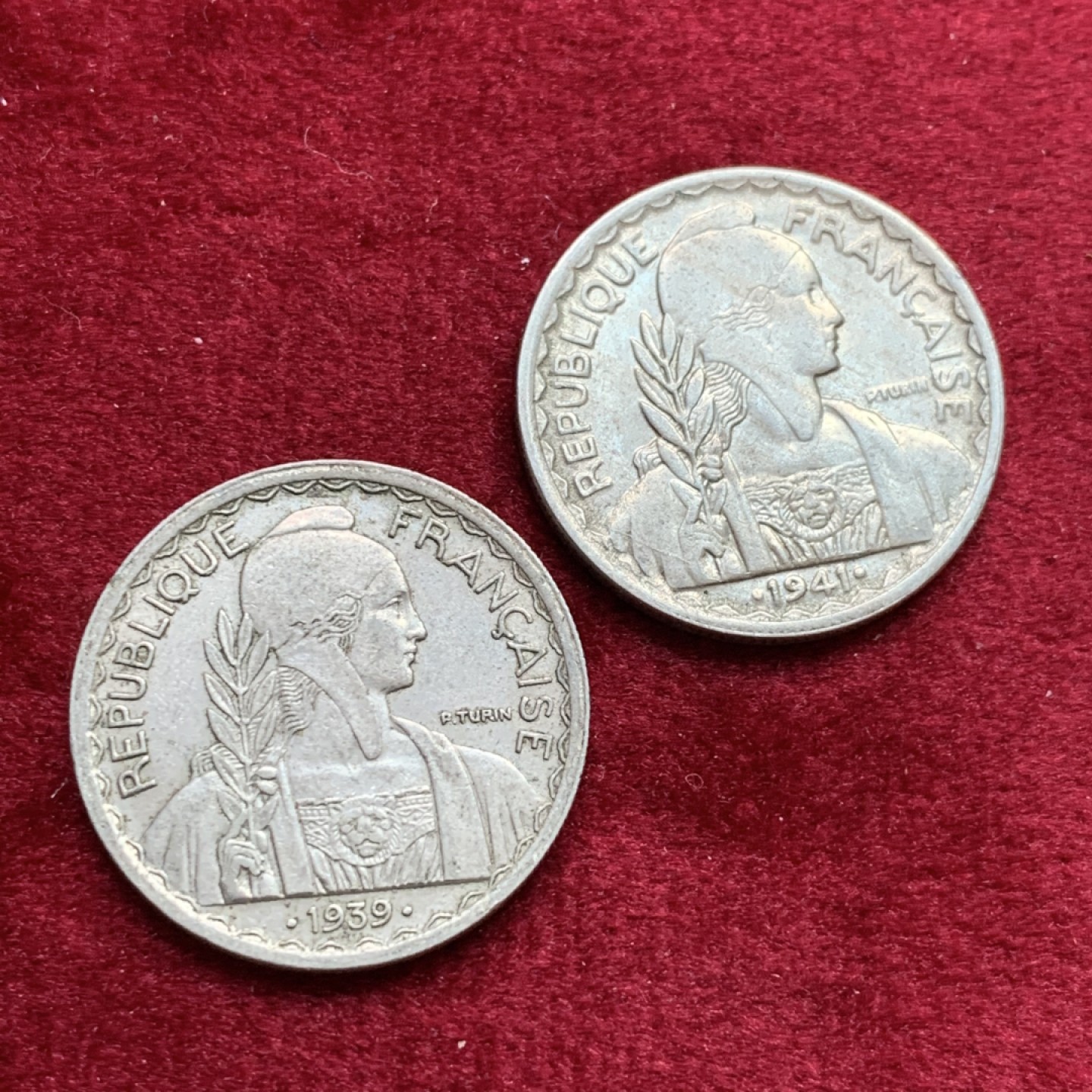 《竞宝斋》第140场-周日，周一，周四 3拍 (全场包邮) 法属印支20分镍币两种不同