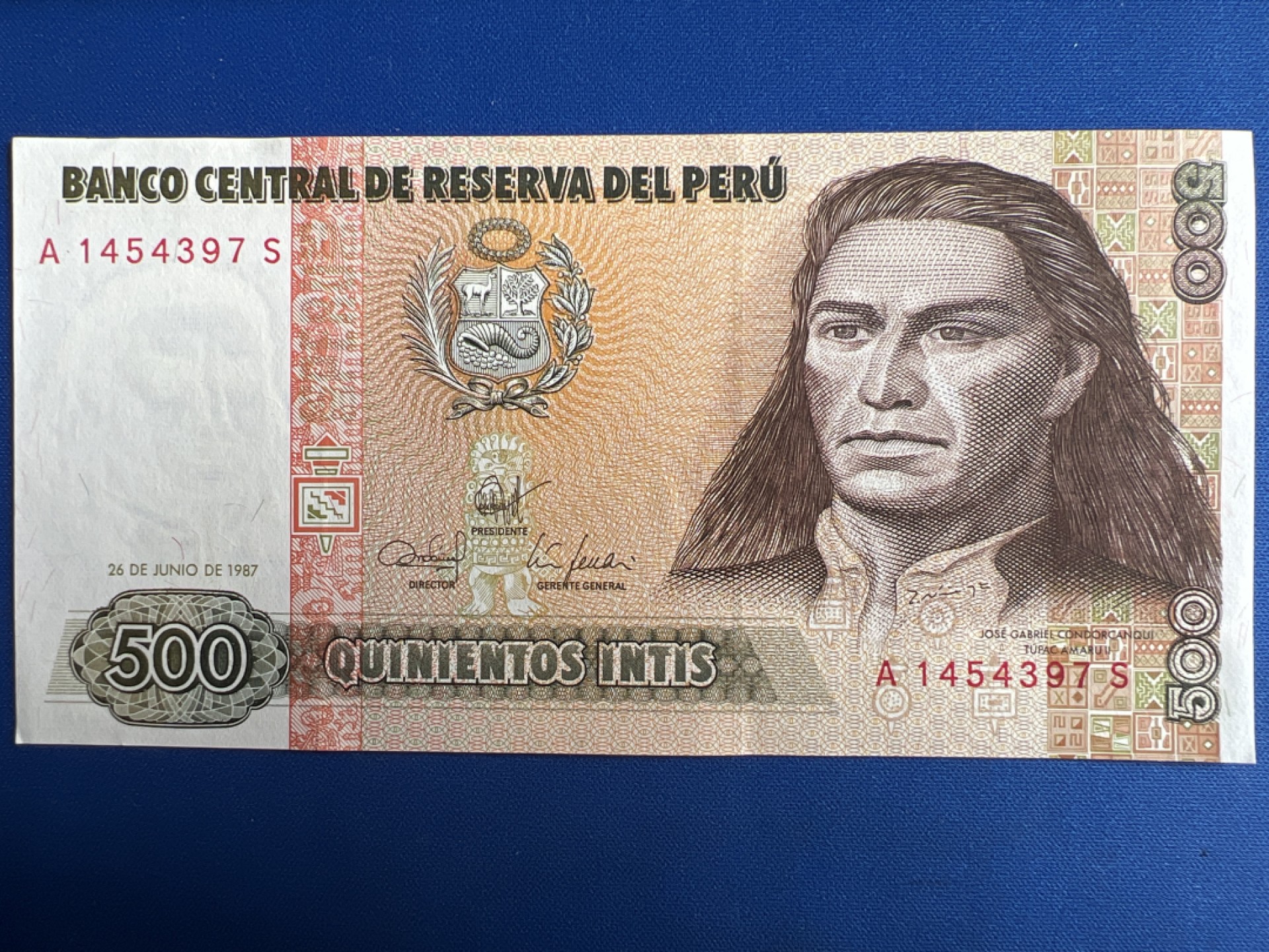 泡泡堂微拍第七十七幕纸币捡漏可累计专场👿👿，零佣金，零押金，累计满二十元包邮，接受代拍业务 秘鲁500印蒂