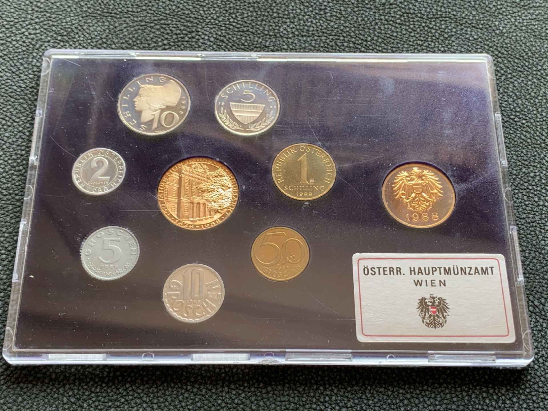 《竞宝斋》第140场-周日，周一，周四 3拍 (全场包邮) 奥地利 1988年 精制套币