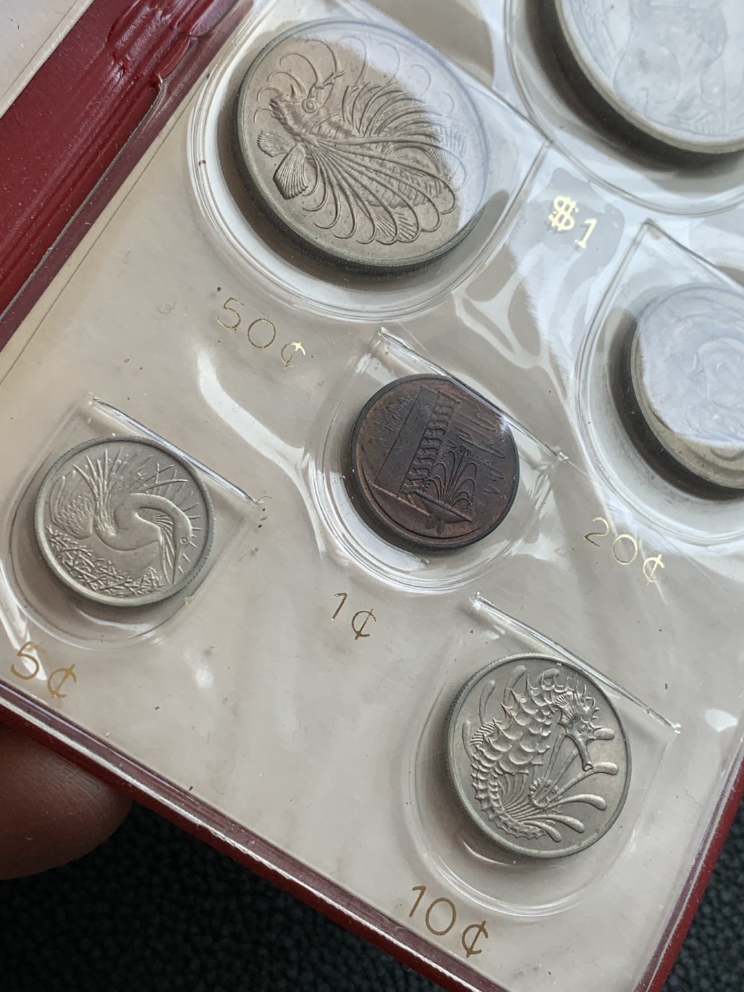 《竞宝斋》第140场-周日，周一，周四 3拍 (全场包邮) 新加坡1967年独立首套官方mint set