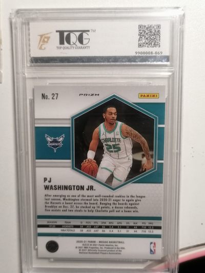 帕尼尼球星卡专场 - 2021马赛克夏洛特黄蜂队第27名P／J华盛顿二世