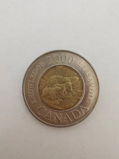 0起1加免佣金伊丽莎白二世女王头像钱币专场 - 加拿大2000年2元北极熊