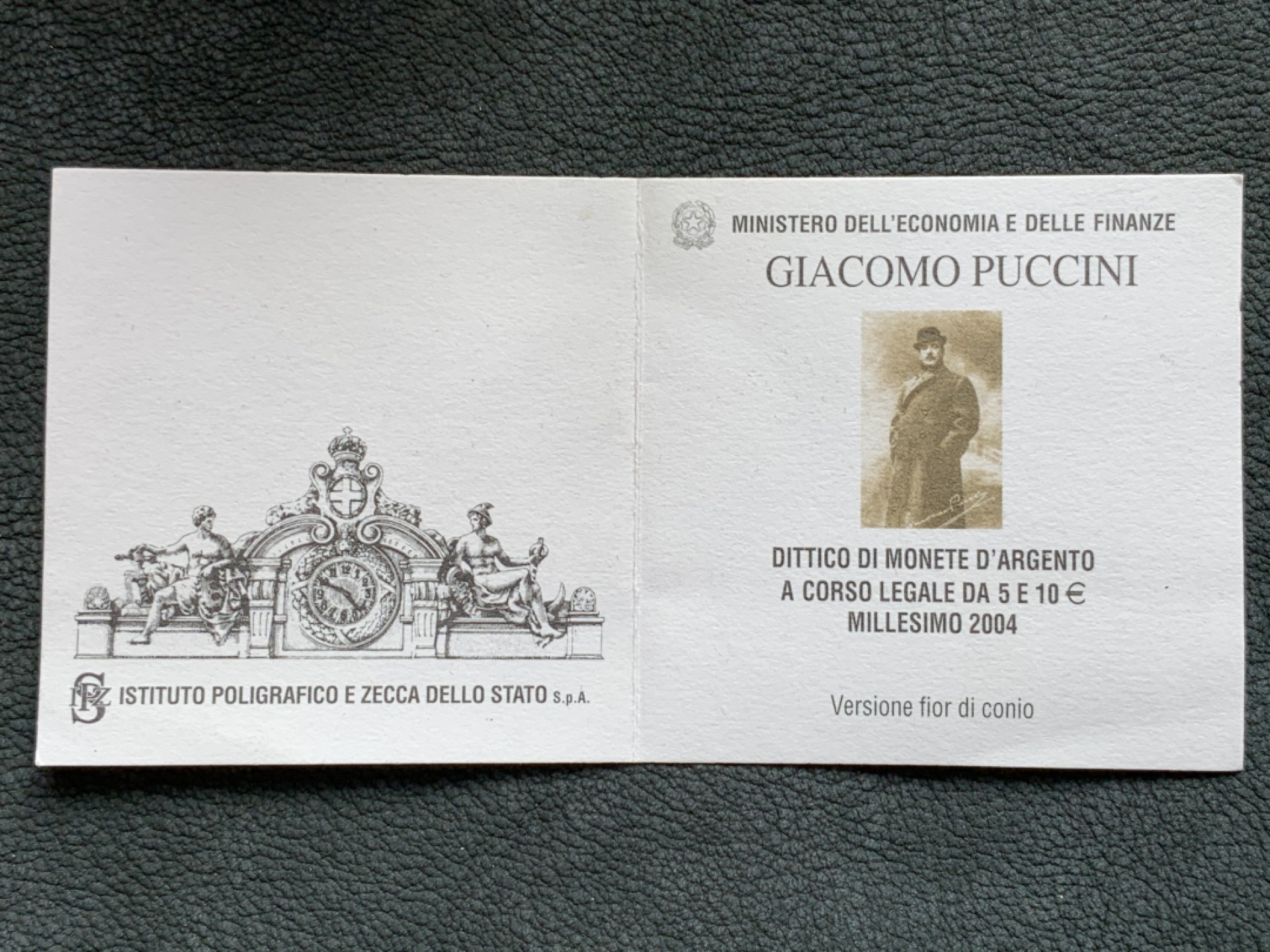 《竞宝斋》第140场-周日，周一，周四 3拍 (全场包邮) 意大利 2004年 克劳斯获奖币《蝴蝶夫人》精制制一对 925银18克+22克=40克 发行量 8000