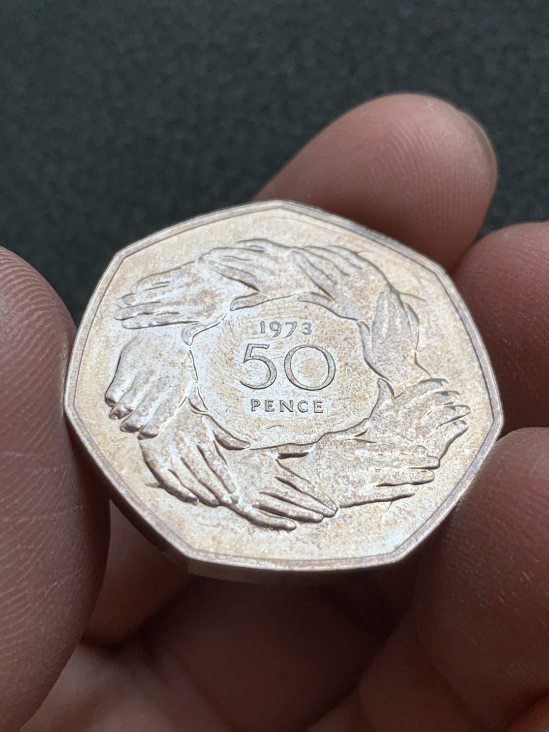 《竞宝斋》第140场-周日，周一，周四 3拍 (全场包邮) 英国1973年加入欧盟原盒精制纪念币