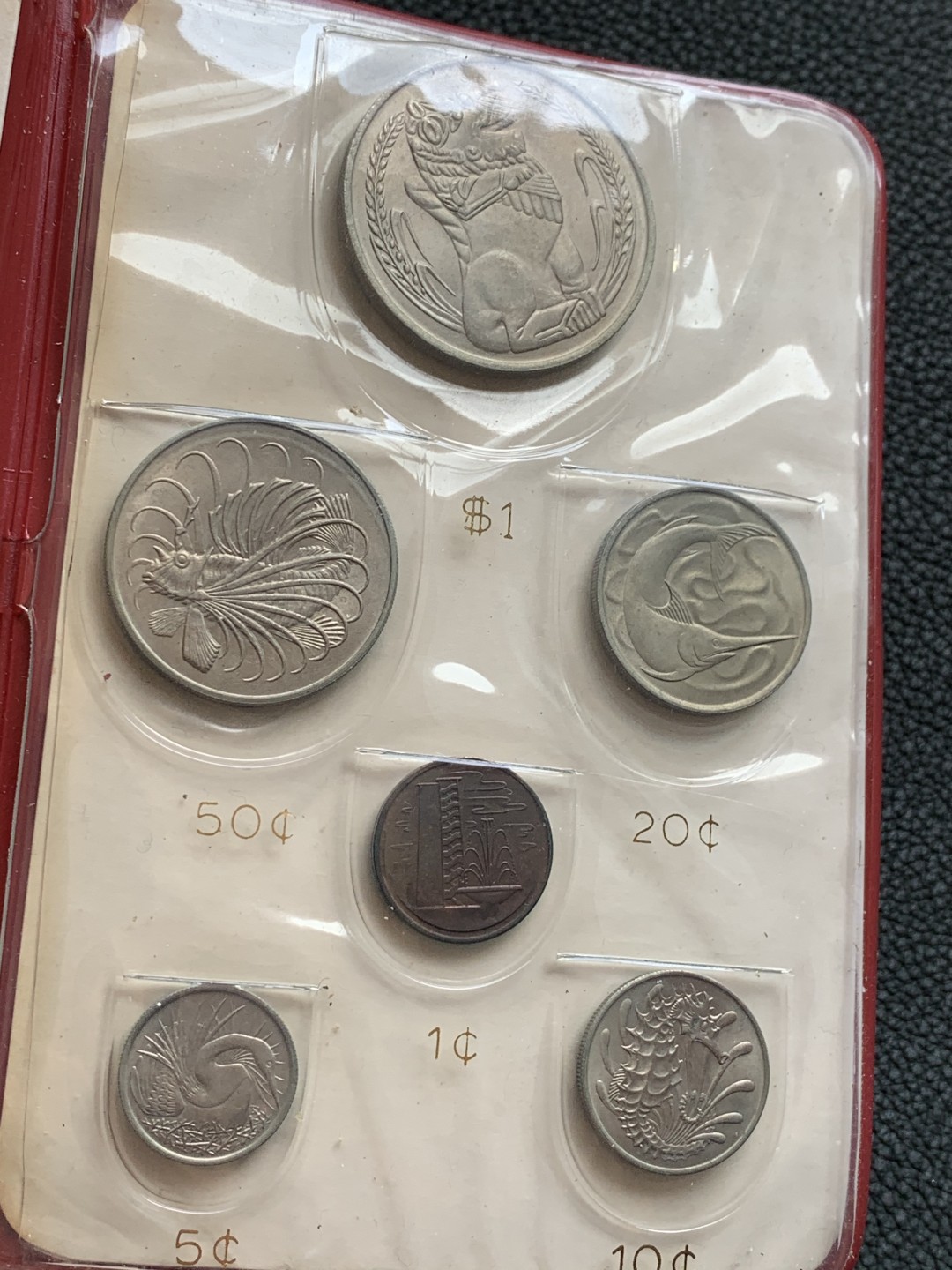 《竞宝斋》第140场-周日，周一，周四 3拍 (全场包邮) 新加坡1967年独立首套官方mint set