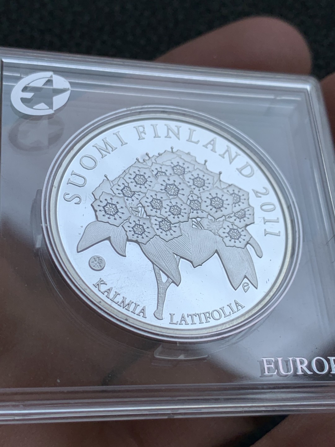 《竞宝斋》第140场-周日，周一，周四 3拍 (全场包邮) 欧洲之星 芬兰2011年欧洲探险家纪念银币