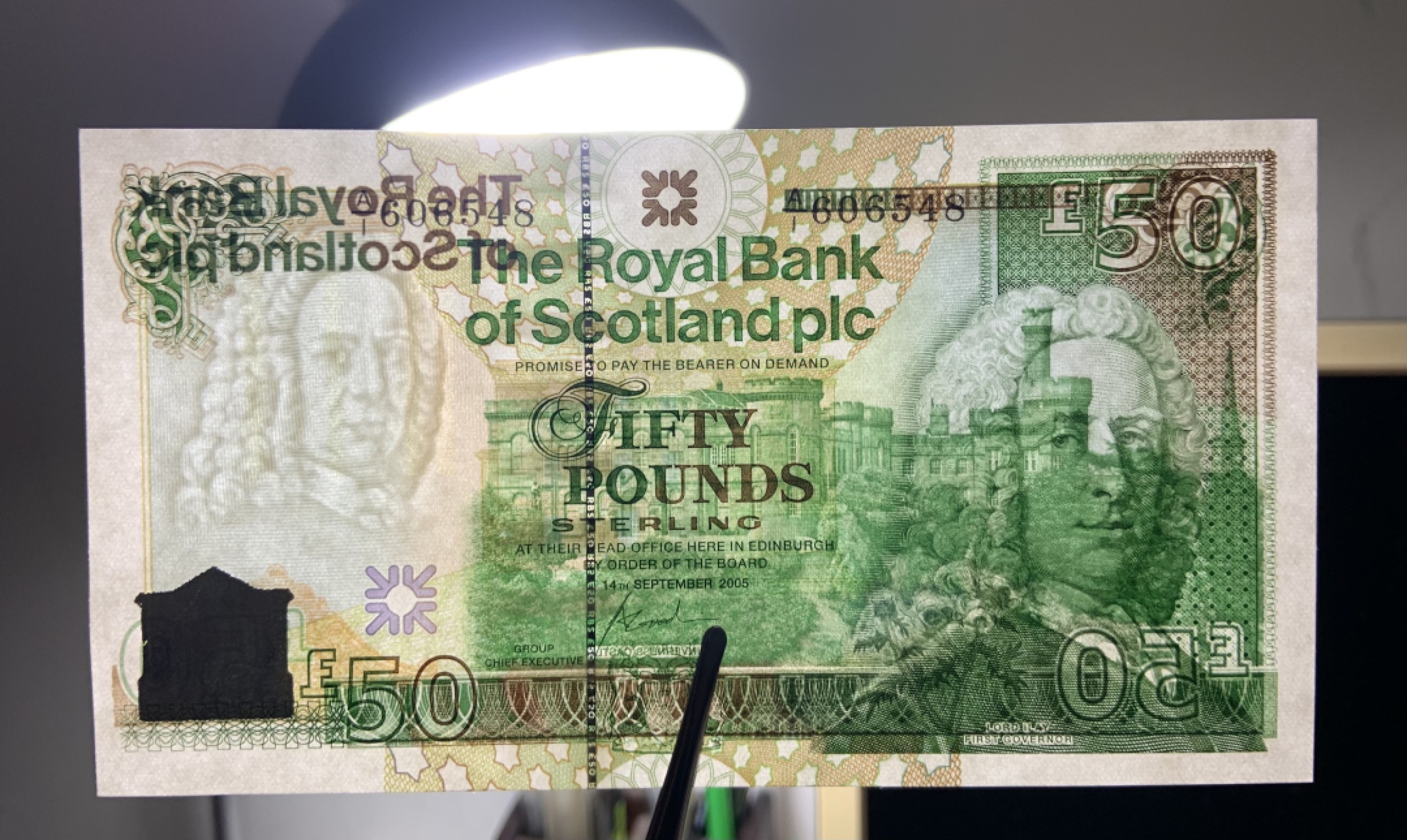 收藏联盟Quantum Auction 第237期拍卖 苏格兰皇家银行2005年50镑 品相全新UNC 首发A/1冠