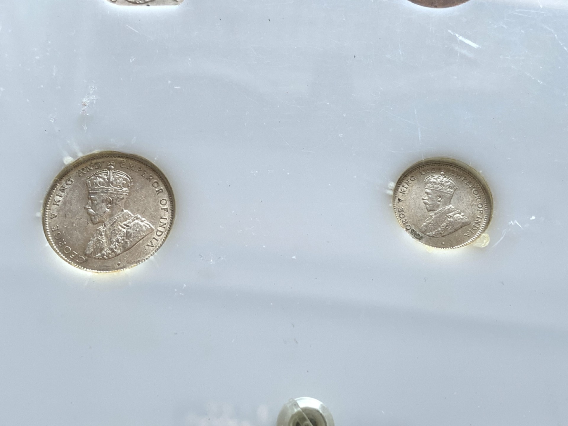 《竞宝斋》第140场-周日，周一，周四 3拍 (全场包邮) 锡兰亚克力乔治五世套币