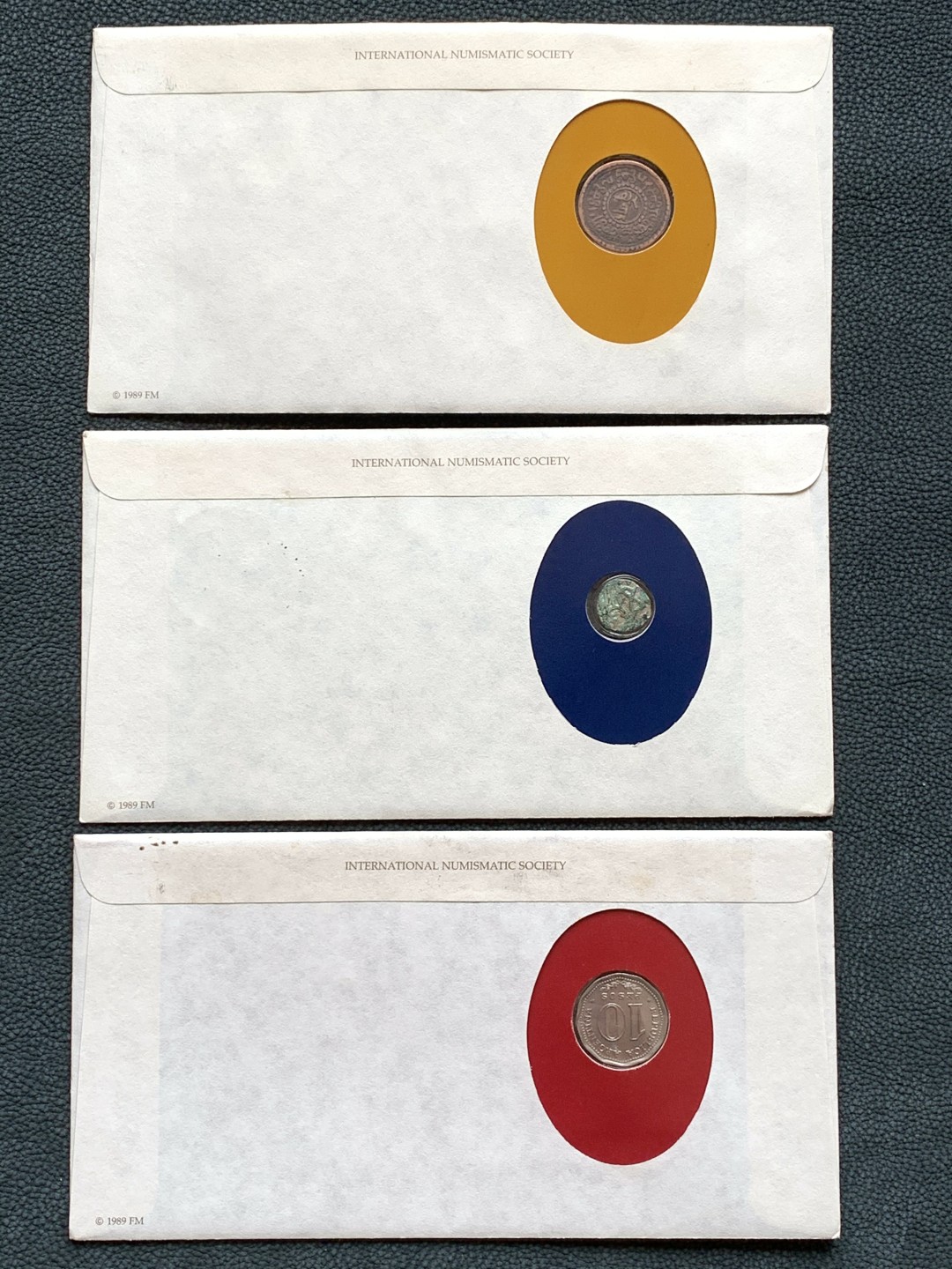 《竞宝斋》第140场-周日，周一，周四 3拍 (全场包邮) 邮币封 一组3枚 （1）