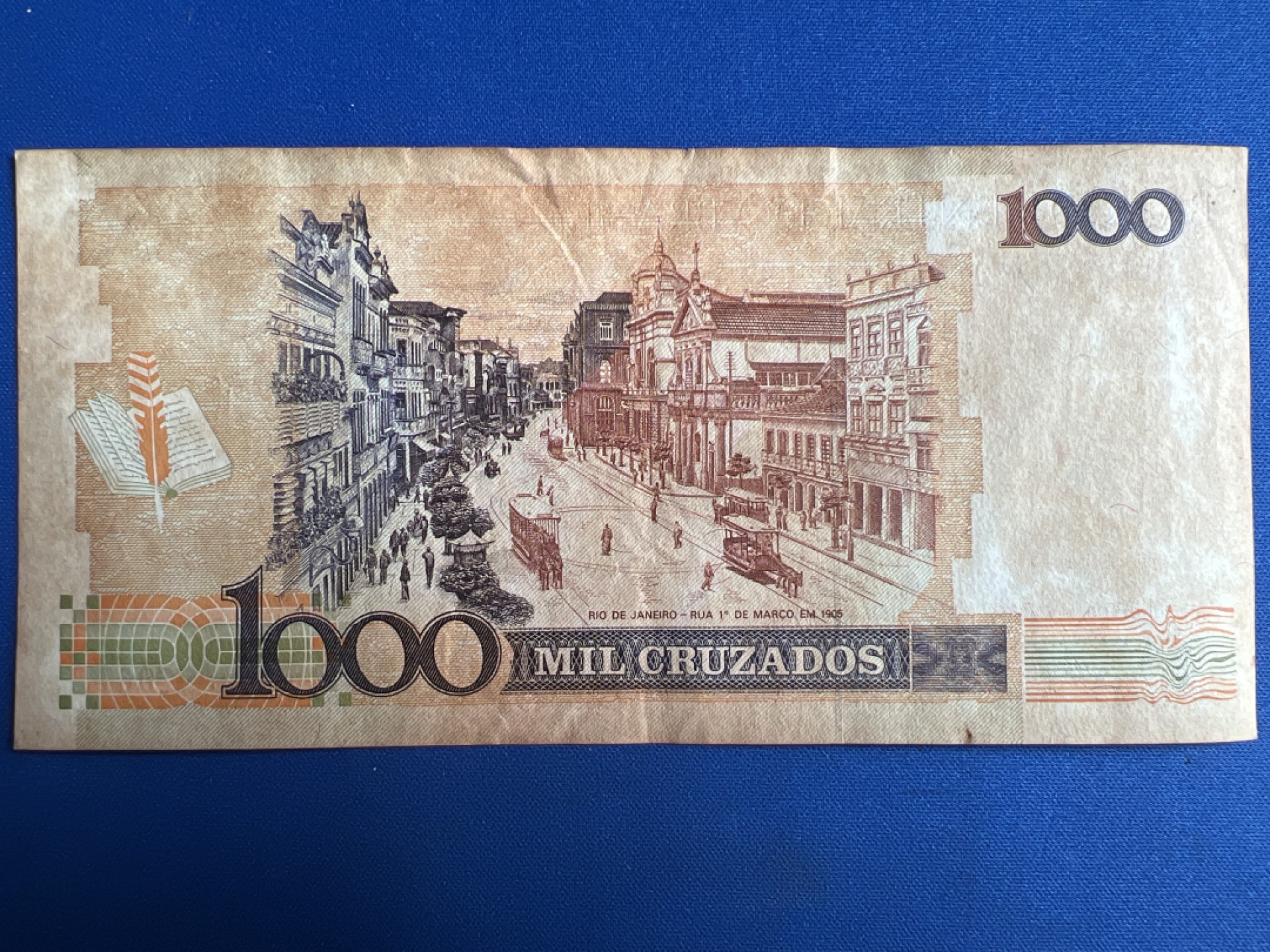 泡泡堂微拍第七十七幕纸币捡漏可累计专场👿👿，零佣金，零押金，累计满二十元包邮，接受代拍业务 巴西1000克鲁塞罗改值1克鲁塞罗