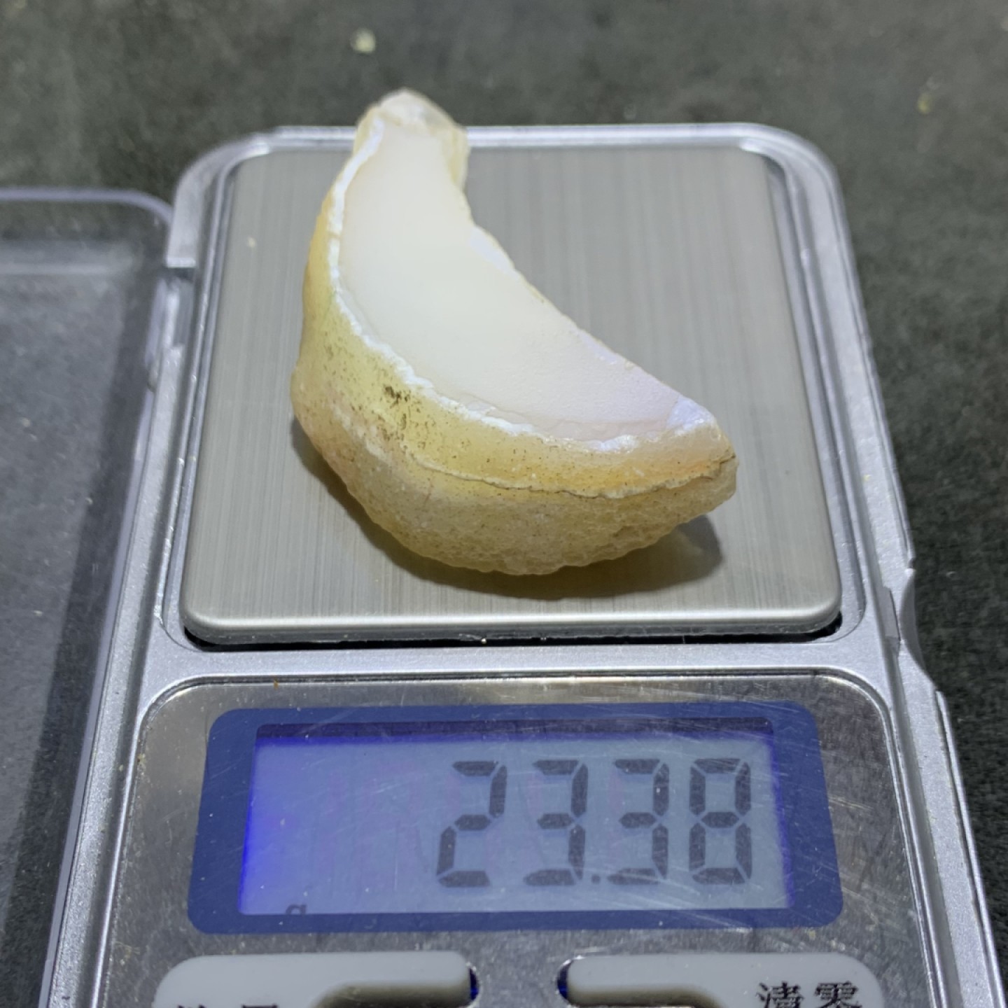放福利！精美天然阿拉善白玛瑙象形原石一颗，