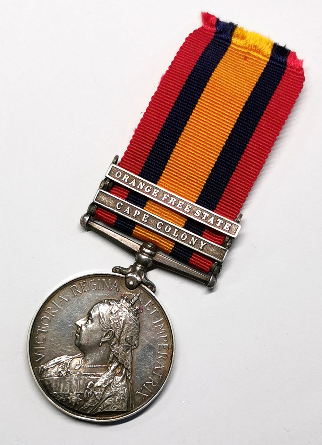 凡希社世界钱币微拍第二百三十期 英国布尔战争银质勋章极美品 开普殖民地/奥兰治自由邦双勋扣