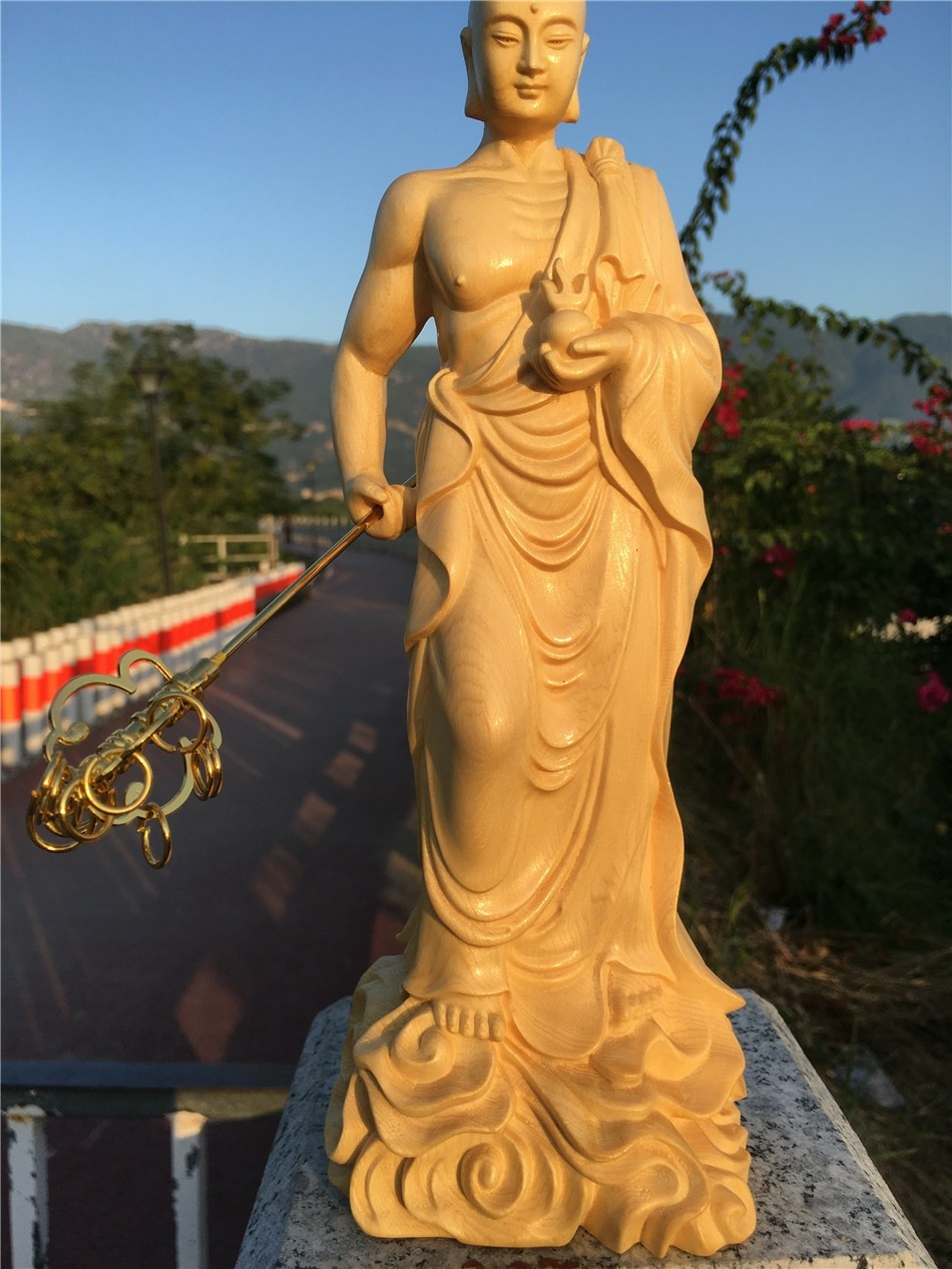 黄杨木雕地藏王菩萨像悟空老子精雕摆件家居客厅装饰品文玩工艺品 黄杨木雕地藏王菩萨像悟空老子精雕摆件家居客厅装饰品文玩工艺品