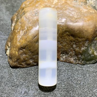 精美千层纹缠丝玛瑙直桶，桶珠一个 - 精美千层纹缠丝玛瑙直桶，桶珠一个