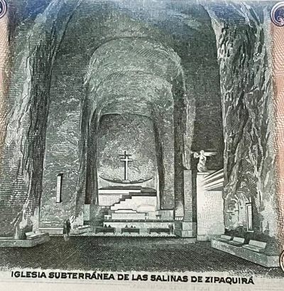 【Blue Auction】✨世界纸币精拍第300期盛典🔥🔥🔥 哥伦比亚 1968年500比索 PMG66EPQ A冠 西蒙-玻利瓦尔 拉斯萨利纳斯地下教堂zipaquira