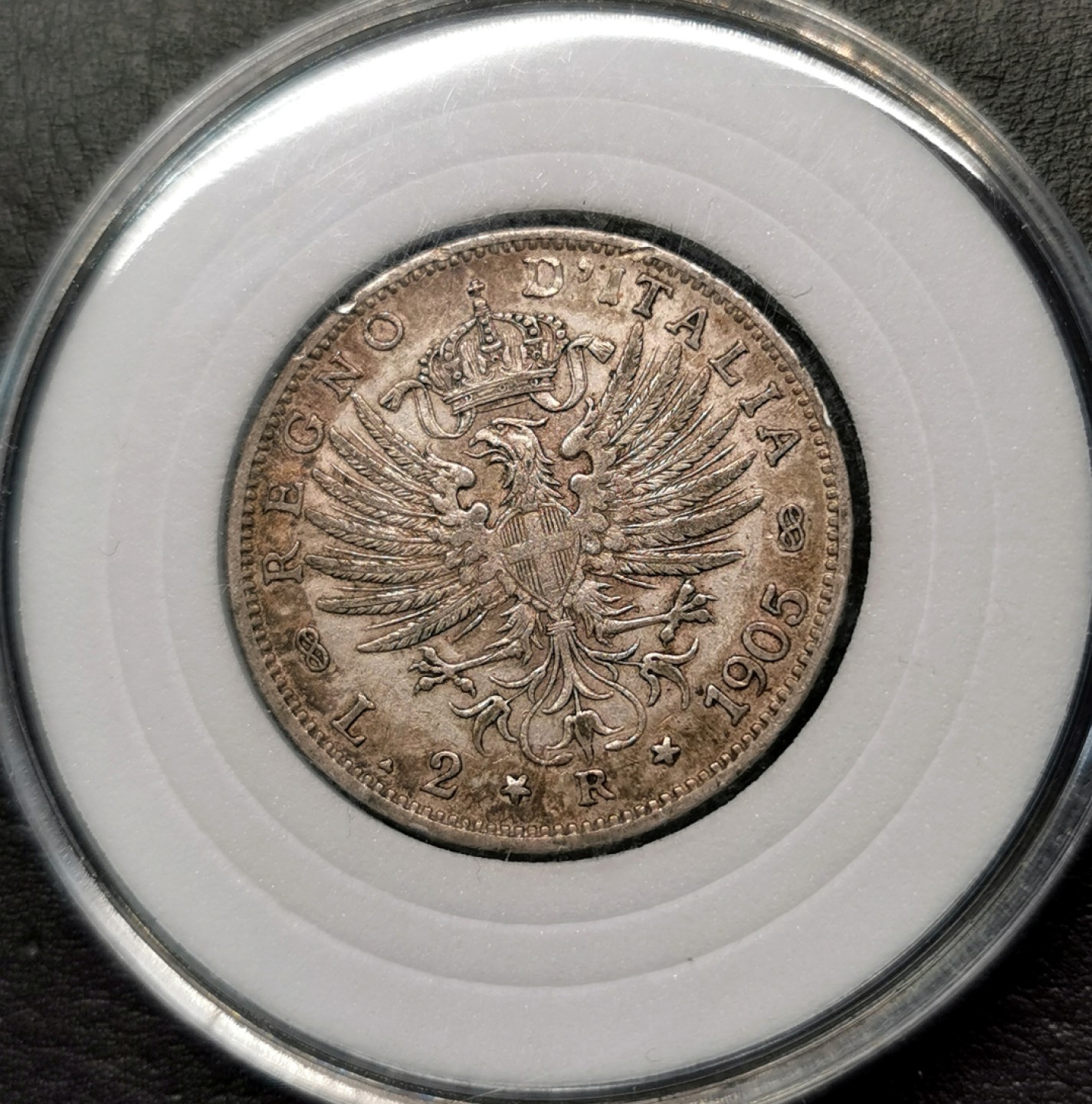 凡希社世界钱币微拍第二百三十期 1905意大利鹰版2里拉VF