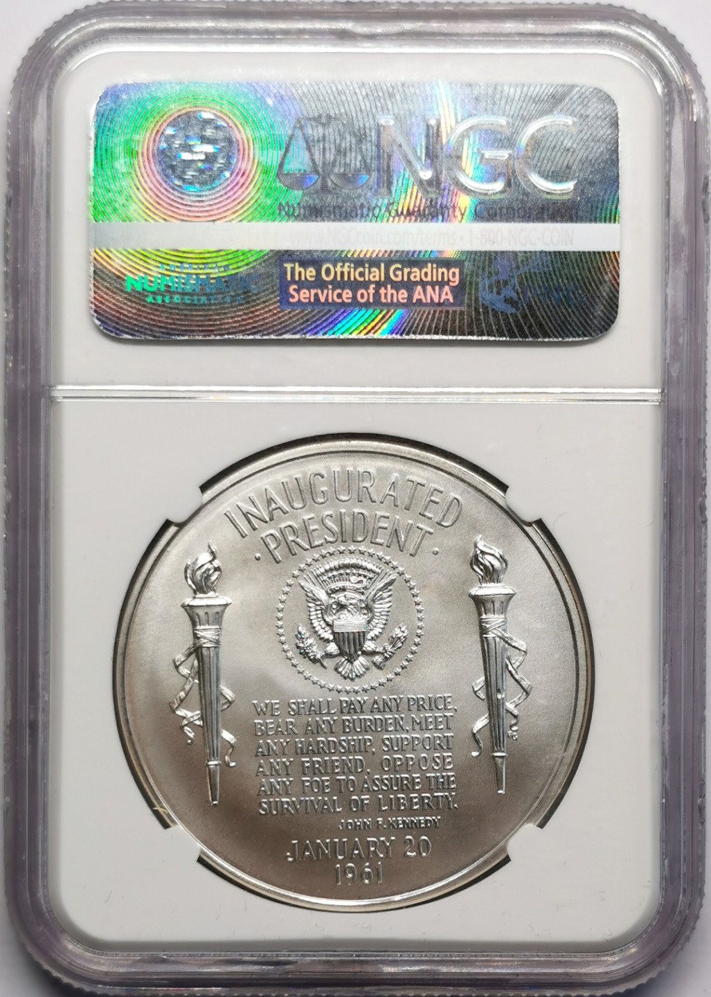 凡希社世界钱币微拍第二百三十期 2015美国肯尼迪1盎司纪念银章NGC-MS70