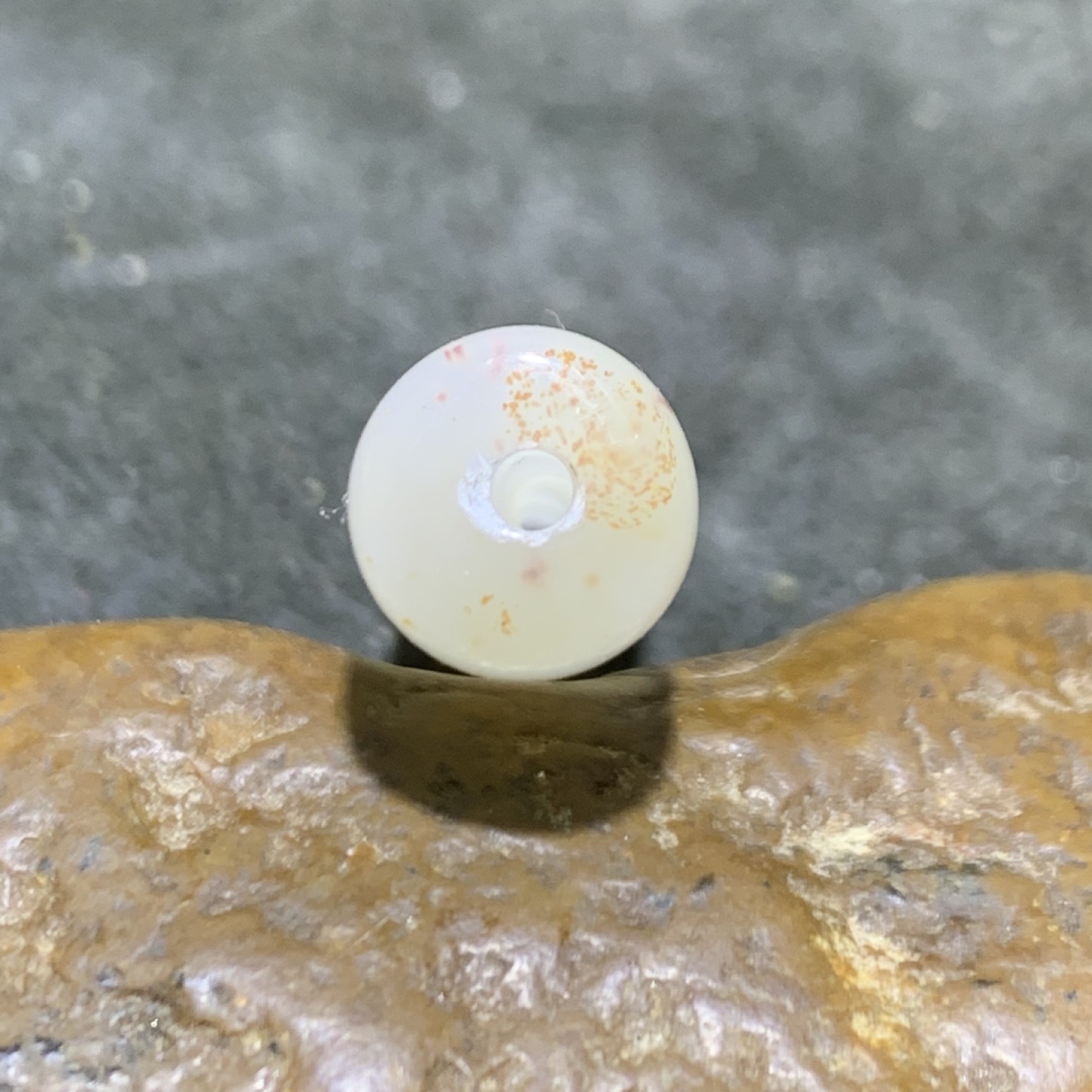 精美千层纹缠丝玛瑙直桶，桶珠一个