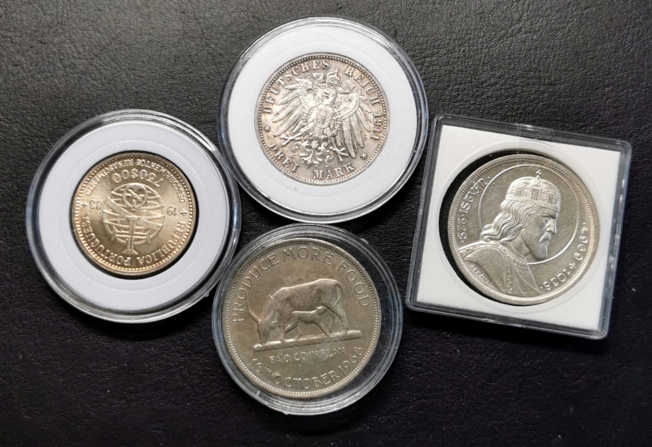 凡希社世界钱币微拍第二百三十期 各国三银一镍UNC