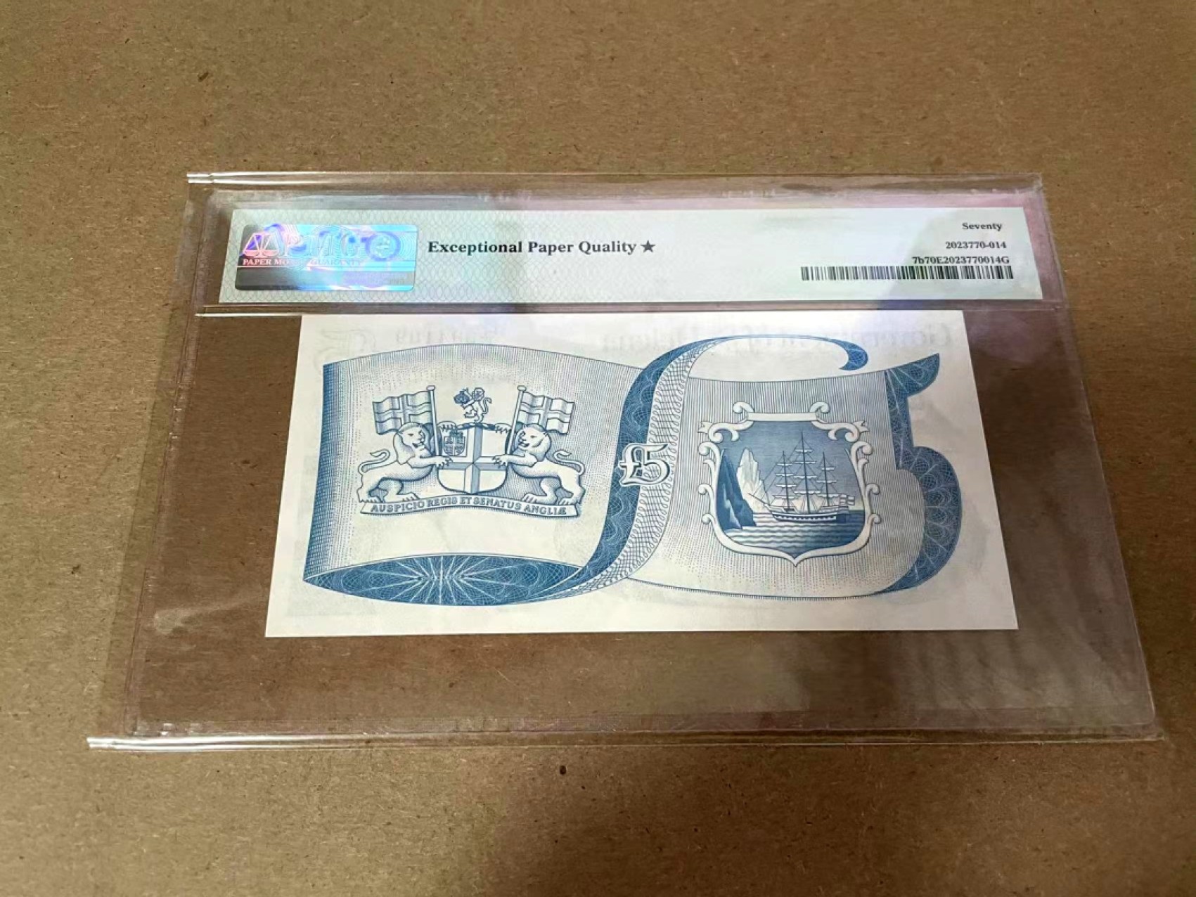 【Blue Auction】✨世界纸币精拍第300期盛典🔥🔥🔥  【满分冠军分】圣赫勒拿 1981年5镑 PMG70EPQ星星 女王