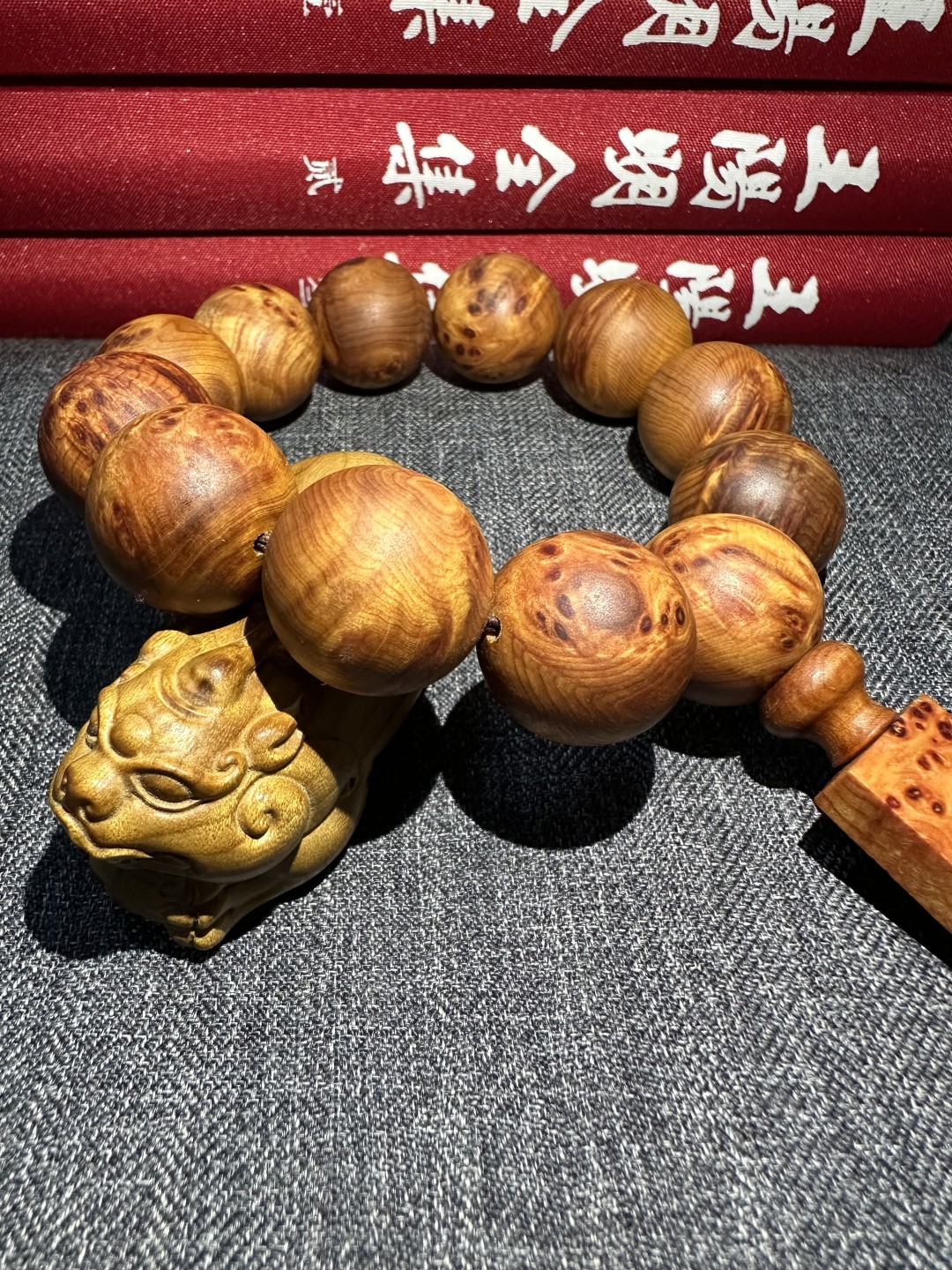 盒子币｜木雕｜手串｜文玩杂件 高油密瘤疤崖柏木｜佛珠念珠手串｜20mm