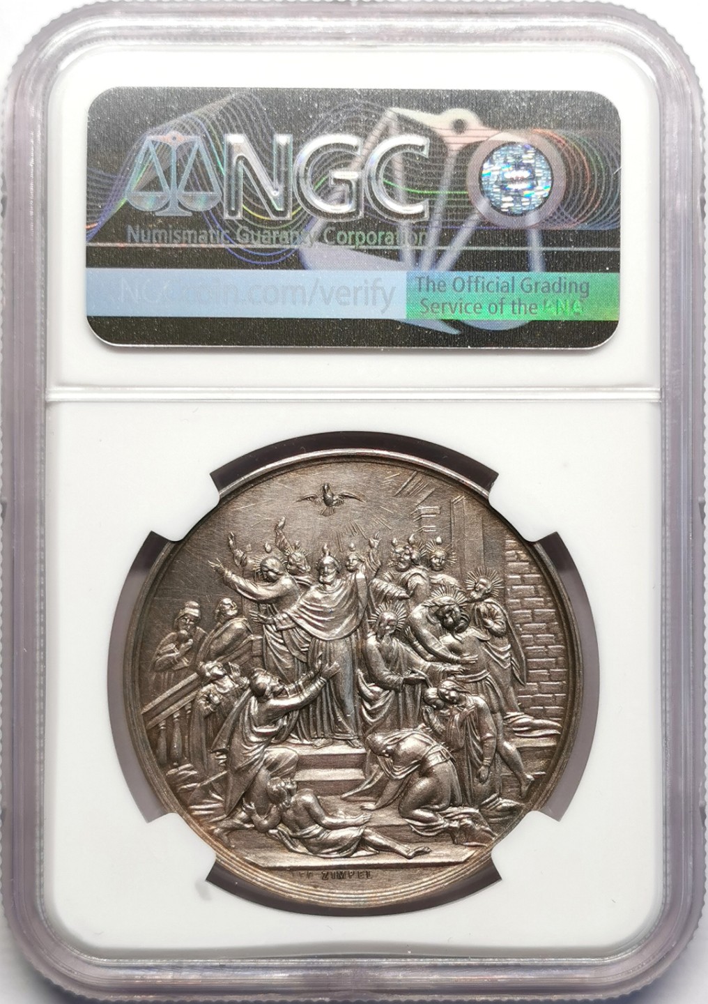 凡希社世界钱币微拍第二百三十期 十八世纪奥地利祈祷银章NGC-UNCD