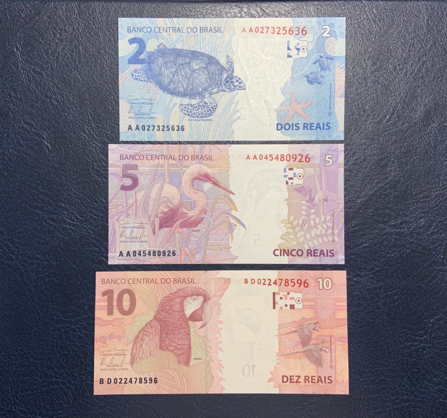 收藏联盟Quantum Auction 第238期拍卖 巴西2010年2-10里亚尔 品相全新UNC 2和5为首发AA冠