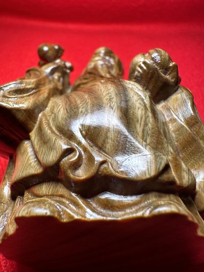 手串木器杂件｜拍卖专场 绿檀木｜精雕精工“福禄寿之寿”手把件｜陈设摆件