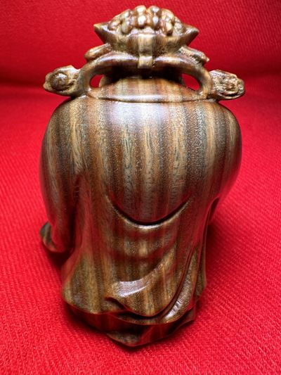 手串木器杂件｜拍卖专场 绿檀木｜精雕精工“福禄寿之禄”手把件｜陈设摆件