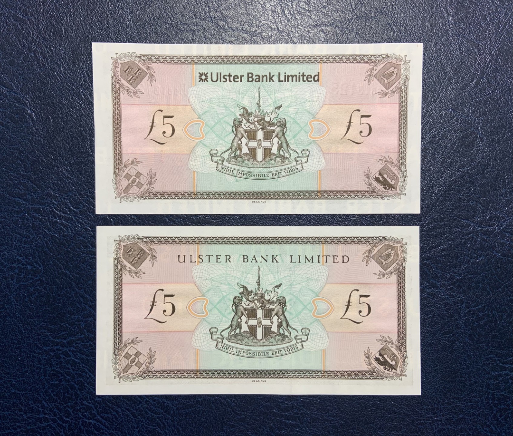 收藏联盟Quantum Auction 第238期拍卖 北爱尔兰2001年和2013年5镑 品相全新UNC 