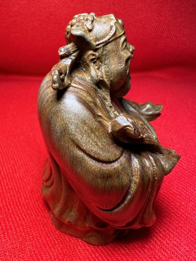 手串木器杂件｜拍卖专场 绿檀木｜精雕精工“福禄寿之禄”手把件｜陈设摆件