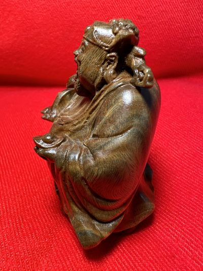 手串木器杂件｜拍卖专场 绿檀木｜精雕精工“福禄寿之禄”手把件｜陈设摆件