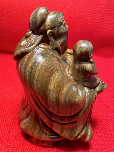 手串木器杂件｜拍卖专场 绿檀木｜精雕精工“福禄寿之福”手把件｜陈设摆件