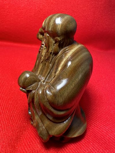 手串木器杂件｜拍卖专场 绿檀木｜精雕精工“福禄寿之寿”手把件｜陈设摆件