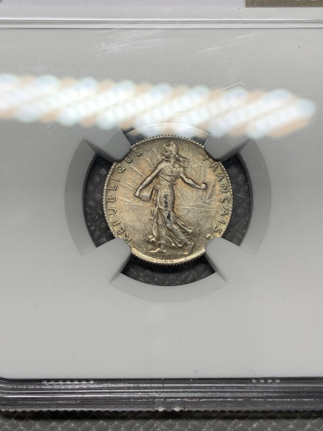 《竞宝斋》第141场-周日，周一 2场 (全场包邮) NGC-MS62 法国1916年 播种女神50分银币 顶级好品