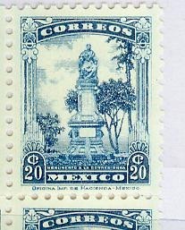 杂票 墨西哥 1934年独立英雄 纪念碑1枚新（20C）